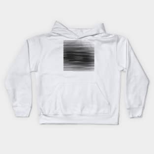 Black and White Lines Kids Hoodie